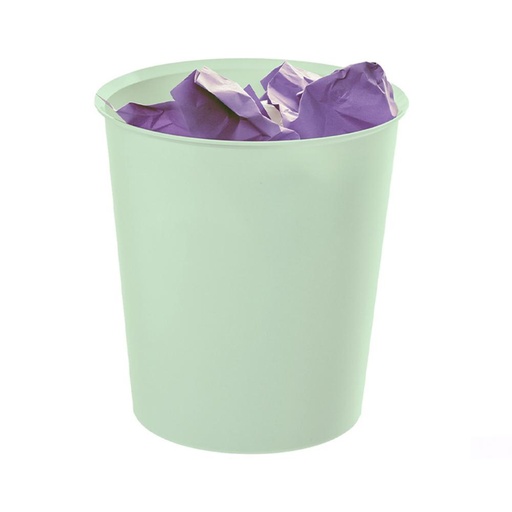 [069846] PAPELERA SOSTENIBLE VERDE PASTEL ARCHIVO 2000 ECOGREEN – 18 LITROS