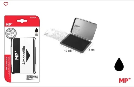 [040146] TAMPÓN Nº2 NEGRO 8X12 CM