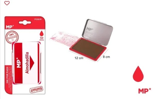 [040147] TAMPÓN Nº2 ROJO 8X12 CM