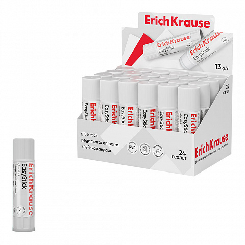 [040833] PEGAMENTO EN BARRA ERICHKRAUSE EASYSTICK – 13 G – EXPOSITOR 24 UDS