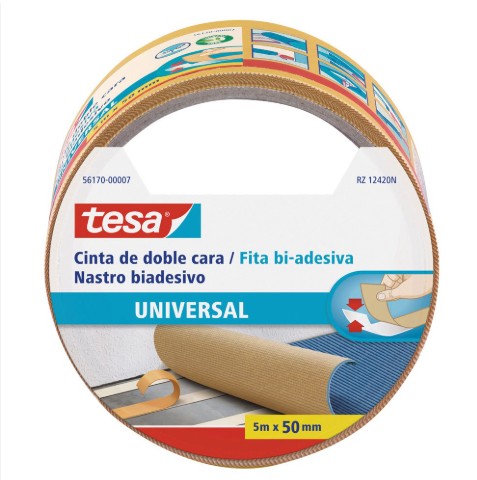 [825805] CINTA DOBLE CARA UNIVERSAL TESA® 5 M X 50 MM