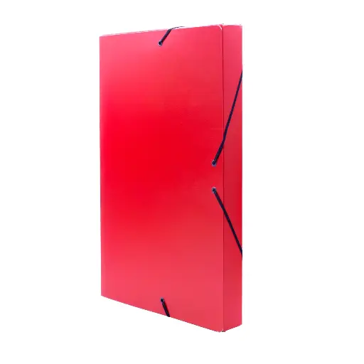 [180948] CARPETA PROYECTO RAYLU PAPER A4 LOMO 30 MM ROJO CIERRE CON GOMAS