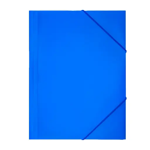 [180508] CARPETA PP RAYLU PAPER A3 CON GOMAS Y SOLAPAS AZUL 