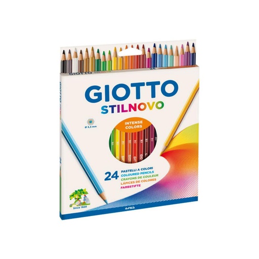 [120425] FILA LÁPICES DE COLORES ESTUCHE 24 UD COLORES SURTIDOS 256600 GIOTTO