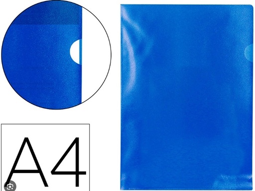 [825467] DOSIER UÑERO POLIPROPILENO A4 AZUL 10UD