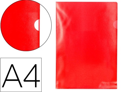 [825468] DOSIER UÑERO POLIPROPILENO A4 ROJO 10UD