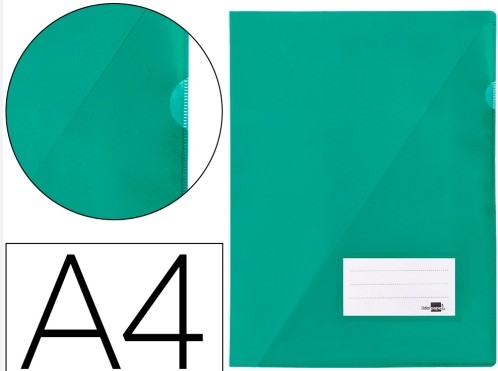 [825469] DOSIER UÑERO POLIPROPILENO A4 VERDE 10UD