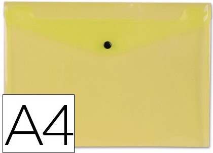 [180237] SOBRE PORTADOCUMENTOS POLIPROPILENO CON BROCHE A4 AMARILLO