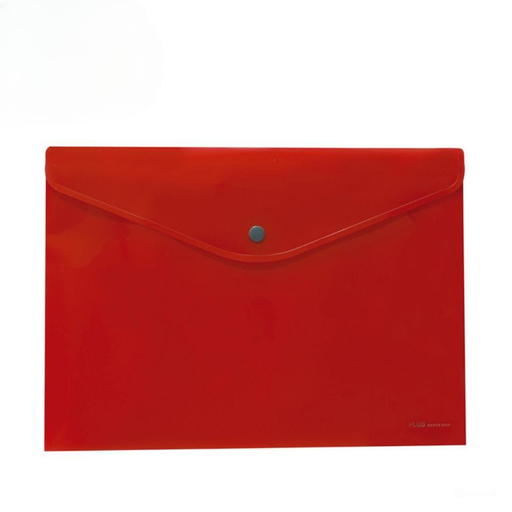 [180405] SOBRE PORTADOCUMENTOS POLIPROPILENO CON BROCHE A4 ROJO 