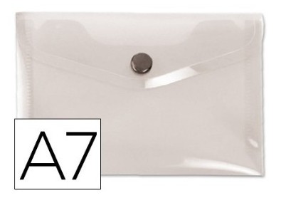 [180473] SOBRE PORTADOCUMENTOS POLIPROPILENO CON BROCHE A7 TRANSPARENTE