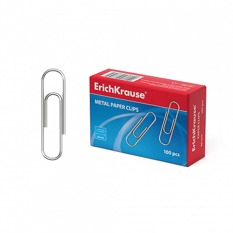[040166] CLIPS METÁLICOS ERICHKRAUSE 50 MM – ACERO CON RECUBRIMIENTO DE ZINC – CAJA 100 UDS