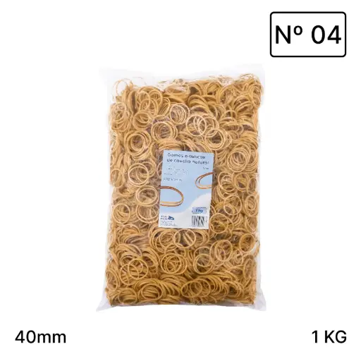 [040213] ANILLOS DE CAUCHO Nº04  RAYLU– BOLSA 1 KILO