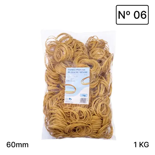 [040214] ANILLOS DE CAUCHO Nº06 RAYLU– BOLSA 1 KILO