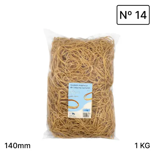 [040218] ANILLOS DE CAUCHO Nº14 RAYLU– BOLSA 1 KG