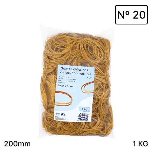 [040764] ANILLOS DE CAUCHO Nº20 RAYLU– BOLSA 1 KILO