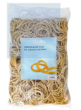 [040822] BANDAS ELASTICAS CAUCHO RAYLU  Nº7 70X5MM BOLSA 1 KILO
