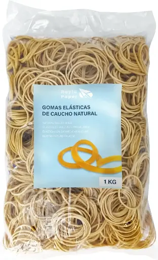 [040811] BANDAS ELASTICAS CAUCHO RAYLU N12 120X10MM BOLSA 1 KILO